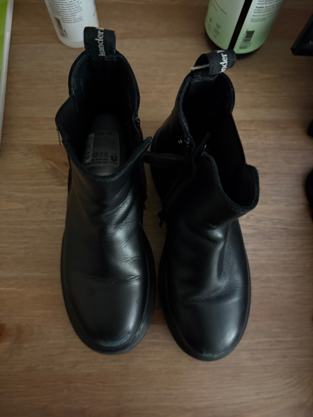 Alexander McQueen Black Sculpted Sole boots